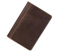 Veemoon Custodia Protettiva in Vera Pelle Caffè per Laptop Compatibile con Computer Portatile 133 Pollici Cover Resistente con Supporto Fermo e Chiusura Elastico Antigraffio e