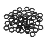 Veemoon Dadi Esagonali M10X1.0 in Ferro 50 Pezzi per Fissaggio Portalampade, Accessori Hardware per Lampade Tavolo e Terra Filettatura Fine