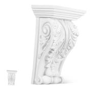 Veemoon Decorative Applique in PU Bianco Leggero, Stile Europeo Classico, Capitello Scolpito per Decorazioni Casa e Living Room Decoration