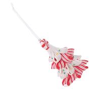 Veemoon Decorazioni Natalizie in Argilla a Forma di Candy Cane - Ornamenti per Albero di Natale - Ciondoli Appesi e Centrotavola per Feste Set di 4 Pezzi Colorati per Creare Festiva
