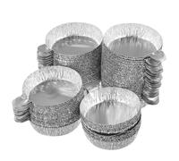 Veemoon di Pesatura in Foglio di Alluminio Manico Piatti di Pesatura da Laboratorio 60Ml Resistenti alle Alte Temperature Confezione da 100 Pezzi per Analisi Chimiche e Farmaceutiche