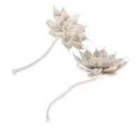 Veemoon Diffusore di Fiori Secchi Gardenia 2 Pezzi con Corda Stoppino, Bastoncini di Olio Profumato per Aromaterapia senza Fiamma, Decorativo per Soggiorno e Camera da Letto