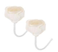 Veemoon Diffusore di Fragranze Floreali con Bastoncini in Cotone 7 Cm, Set 2 Pezzi, Diffusore di Aromaterapia a Forma di Fiore senza Fiamma, per Casa, Ufficio e Spa
