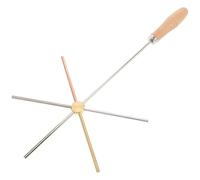 Veemoon Dimostratore di Conduttività Termica in Rame e Ottone, Dispositivo di Confronto per Ferro e Alluminio, Strumento Didattico per Fisica Scolastica e Laboratori Educativi