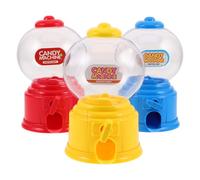 Veemoon Distributore di Caramelle Mini 3 Pezzi in Plastica, Scatola Snack Portatile e Giocosa, Gadget per Feste Casa Ufficio, Bomboniera Simpatica per Dolciumi