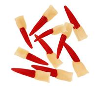 Veemoon Dito Finto Di Gomma 10 Pezzi Per Cosplay Halloween, Dito Di Strega Compatto in Plastica Durevole, Accessorio Decorativo Festa in Maschera Orribile e Realistico