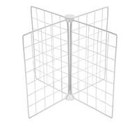 Veemoon Divisore per Frigorifero in Filo di Ferro 41x41x32 Cm 4 Scomparti Regolabili, Separatori per Congelatore Design a Griglia per Ventilazione, Organizzatore Salvaspazio per Cucina