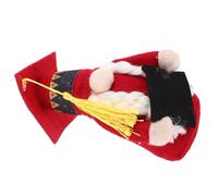 Veemoon Doctor Del Cappello Del Dottore Figlia Laureata Bambola Di Peluche Decorativa Per Feste Adorabile Bambola Di Peluche Per Feste Laurea in Peluche Ghiaia Rosso