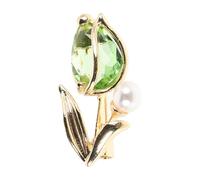 Veemoon Elegant Zircon Brooch with Accents Versatile Flower Pin for Scarves and Shawls Chic Rhinestone Jewelry for Women and Weddings