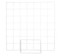 Veemoon Espositore da Tavolo a Rete in Metallo per Foto e Oggetti d'Arte, Pannello Rete Sospeso per Esposizione al Dettaglio, Scaffale Versatile per Negozi e Bancarelle