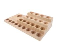Veemoon Espositore Olio Essenziale in Legno Scaffale Compatto per Bottiglie Aromaterapia con Fori da Organizer Pratico per Cucina Studio Yoga e Salone Bellezza