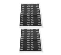 Veemoon Etichette Adesive per Pesi da Palestra 5-110 kg, Adesivi Numerati Resistenti ai Graffi per Macchine Fitness, Set da 2 Fogli per Attrezzature Sportive Indoor, Marcatura Chiara