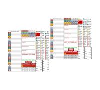 Veemoon Etichette Impermeabili per Quadri Elettrici Esterni in Pvc 2 Fogli 4,6x30 Cm Adesivi per Scatole Elettriche Codifica Colore per Identificazione Sicurezza e Manutenzione Pannelli