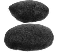 Veemoon Extension Chignon Nero 2 Pezzi in Seta ad Alta Temperatura per Ragazze e Donne, Accessorio Decorativo per Chioma che Aggiunge Volume e Solleva, per Feste e Scuola