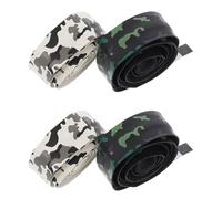 Veemoon Fasce Antiscivolo per Manici di Racchetta e Canna da Pesca 4 Pezzi Elastiche Leggere in Materiale Resistente per Tennis, Badminton e Pesca