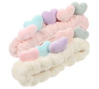Veemoon Fascia Per in Peluche Per Il Lavaggio Del Viso Accessori Per Da Donna Fascia Elastica A Forma Di Cuore Facile Da Indossare E Rimuovere