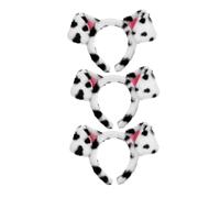 Veemoon Fascia per Orecchie di Cane Dalmata 3 Pezzi Design Realistico e Comoda da Indossare per Feste Cosplay e Uso Quotidiano Bambini e Adulti