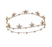 Veemoon Fascia Sposa Stella Cristallo Accessorio Cerimonia Oro Decorazione Traumi per Matrimonio e Damigelle