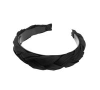 Veemoon Fascia Vintage in Stoffa Intrecciata Accessorio Leggero e Confortevole Cerchietto Fashion per Quotidiano e Feste Nero