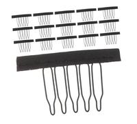 Veemoon Fermagli Per Chioma e Pettini Per Parrucche in Acciaio Dentato, Set Da 20 Pezzi, Mini Mollette Resistenti Per Extension e Styling, Clip Multiuso Per Acconciature e Fissaggio Parrucche