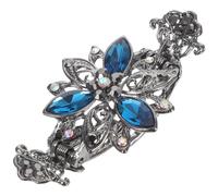 Veemoon Fermaglio Per Capelli Ovale Strass Design Retrò in Lega Forcina Antiscivolo Per Chignon e Acconciature Da Donna Accessorio Luminoso Per Feste e Occasioni Speciali