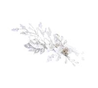 Veemoon Fermaglio per Chioma da Sposa Strass e Fiori Forcine per Chioma da Sposa Eleganti in Argento Accessori per Copricapo Nuziale Buona Presa per Cerimonie