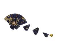 Veemoon Fermaglio per Chioma Kimono Giapponese a Forma di Ciliegia Nappa e Campanellini, Forcina Ventaglio e Metallo, Accessorio per Chioma Asiatici per Feste, Viaggi e Cosplay