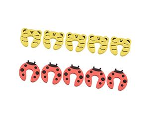 Veemoon Fermaporta per Bambini E Bambine Animali Domestici 10 Pezzi/kit Eva Porta Cartone Animato Coccinella Orso Protezione Non per Pavimento