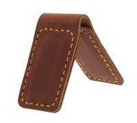Veemoon Fermasoldi Magnetico in Pelle Vintage, Clip Magnetica Per Segnalibro e Porta Cavi, Organizzatore Compatto Per Contanti e Carte, Accessorio Uomo Per Uso Quotidiano