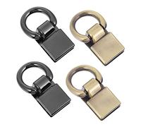 Veemoon Fibbia a Catena Resistente per Borsa 4 Pezzi Fibbia per Borsa Multifunzionale Nera e Antica Accessori Pratici per Fai da Te e Sostituzione Adatta a Chi AMA Personalizzare