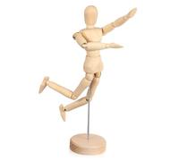 Veemoon Figura Artistica in Legno Manichino Colore Decorazione Modello Corpo Snodato Disegno di Figura Statua di Figura in Legno Stand dei Burattini Figura Articolata Albero di Loto