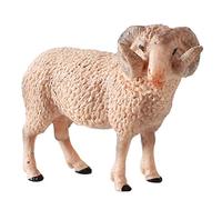 Veemoon Figura Giocattolo Pecora Realistica per Bambini in Plastica Corna Ricurve, Design Vivido e Artigianato Eccellente, Decorazione Chic per Ufficio o Casa
