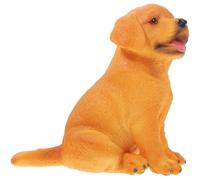 Veemoon Figura Labrador Cucciolo Realistica in Plastica, Statua Cane da Simulazione per Decorazione Casa e Scrivania, Giocattolo Educativo Animale e Collezionisti