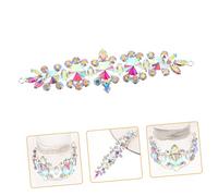Veemoon Fiore di Diamante per Gli Occhi Arredamento del Matrimonio Cucire Fascia Nuziale Nozze Toppa per Abbigliamento Fai da Te Toppe Decorative Patch di Abbigliamento Bicchiere Colorato