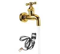 Veemoon Fontana Rubinetto Galleggiante per Giardino e Patio Decorativa Invisibile con Flusso d Acqua Continuo Kit Completo con Pompa LED per Decorazione Esterna Resistente e Portatile