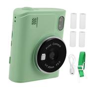 Veemoon Fotocamera Istantanea per Stampa Termica Miniatura Portatile Facile da Usare per Viaggi e Feste Include di Carta Fotografica Colorata