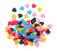 Veemoon Ganci Antiscivolo per Occhiali a Forma di Cuore in Silicone Alimentare, Set da 100 Pezzi Impugnature Morbide e Colorate, Supporto Auricolare Compatibile da 2 a 10 Mm per