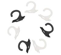 Veemoon Ganci per Calzini in Plastica Trasparente e Nero Set da 400 Pezzi Strumenti Semplici per Esposizione e Appendere Calzini per Negozi Cortili e Uso Quotidiano