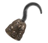 Veemoon Gancio Pirata Vintage in Plastica Teschio, Accessorio per Costume da Pirata , Decorazione per Feste e Giochi di Ruolo, Impugnatura Ergonomica, Leggero e Resistente