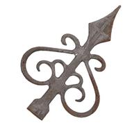 Veemoon Gate Post Finials in Ferro Facile da Installare, Design Decorativo Versatile per Cancelli e Ringhiere, Decorazioni da Giardino per Fai da Te e Professionisti