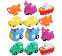 Veemoon Giocattoli da Bagno per Ragazzo Ragazza 12 Pezzi da Spremere Resistenti All'usura, Accessori per Vasca Leggeri e Portatili, Giochi Educativi per Piccoli Durante Bagnetto