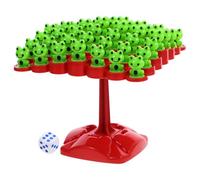 Veemoon Gioco da Tavolo Albero di Bilanciamento per 2 Giocatori Rane in Abs, Gioco Interattivo Montessori, Set Famiglia per Sviluppare Memoria e Capacità Motorie Fini