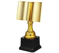Veemoon Golden Trophy Award, 7. Coppa trofeo in plastica da 20,3 cm per competizioni di lettura, statue premiate con base per vincere premi, cerimonie, feste
