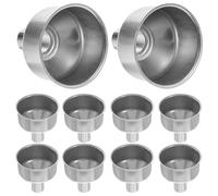 Veemoon Imbuto in Acciaio Inox 10 Pezzi Mini Imbuto per Olio e Vino Resistente All’usura per Bottiglie Domestiche Accessori Cucina per Riempimento Liquidi