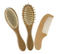 Veemoon in Naturale e Pettine in per Massaggiatore per Capelluto Sensibile Ragazzo Ragazza e Shower