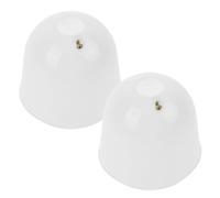 Veemoon Kit 2 Pezzi Calotta Superiore per Ventilatore da Soffitto, Copertura Antipolvere in Plastica Resistente, Bianco, Accessori per Ventilatori Interni per Corridoi, Soggiorni