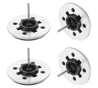 Veemoon Kit 4 Pezzi Volano Metallico Tn-21 Rullo di Pressione per Registratori a Nastro, Accessorio Ricambio per Lettore di Cassette, Controllo Vibrazioni e Stabilità Termica per