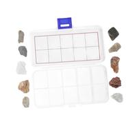 Veemoon Kit Di Rocce e Minerali Per Ragazzo Ragazza Include Campioni Di Pietra Come Roccia Granulare Calcare Fossili e Altri Minerali Geologici Per Aula Di Geologia e Apprendimento Casa
