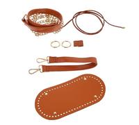 Veemoon Kit per Borsa a Secchiello Fai da Te in Pu Marrone Accessori in Lega di Alluminio, Leggero e Portatile, per Progetti DIY per Ragazze