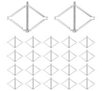 Veemoon Kit Riparazione Cassette Elettriche 30 Pezzi Asta di Supporto 86 Tipo, Clip per Viti e Staffa per Riparazione Prese, Strumento per Fissaggio Stabile e Finitura Pareti in